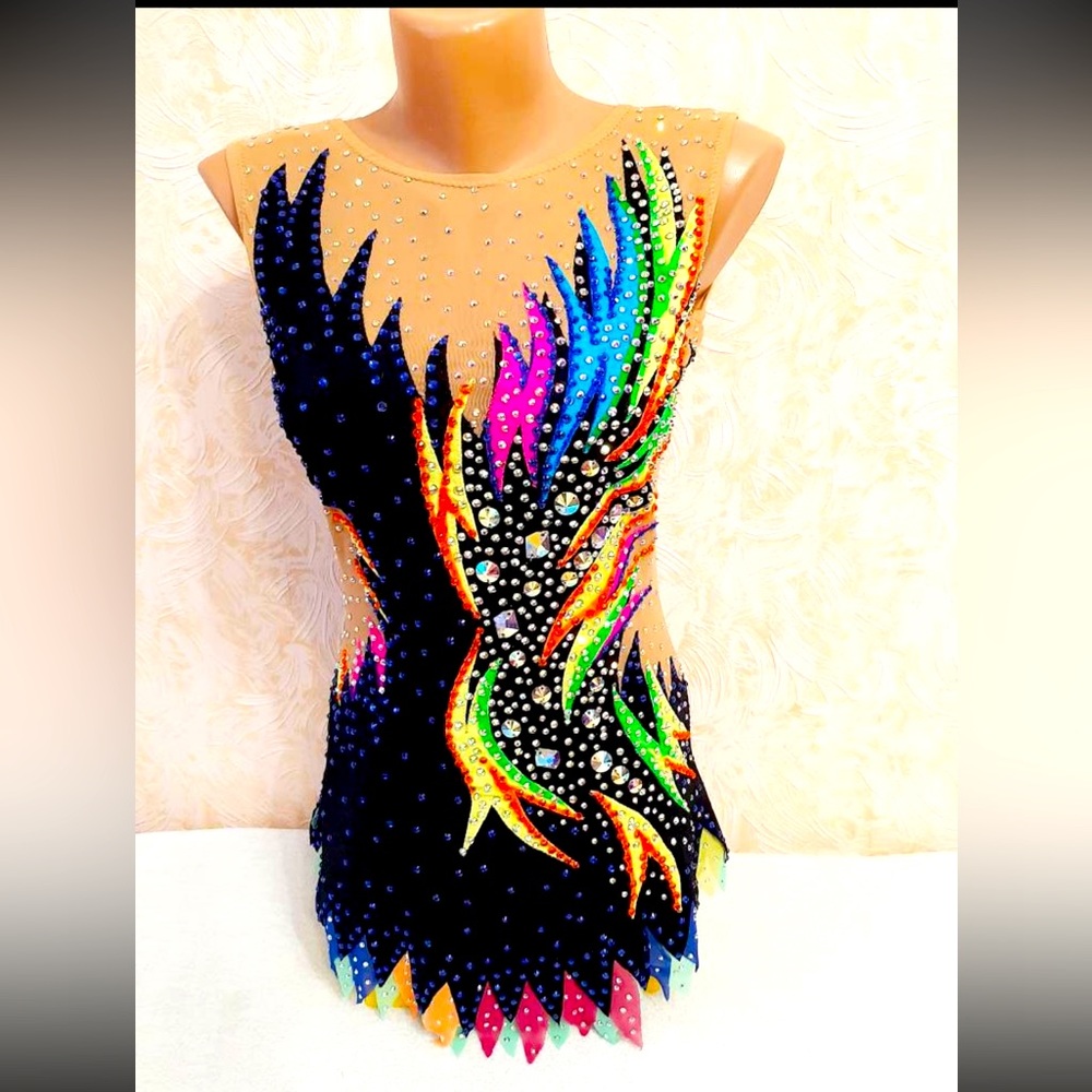 Custom competition Dance Rhythm Gymnastics Ice Skating Costume